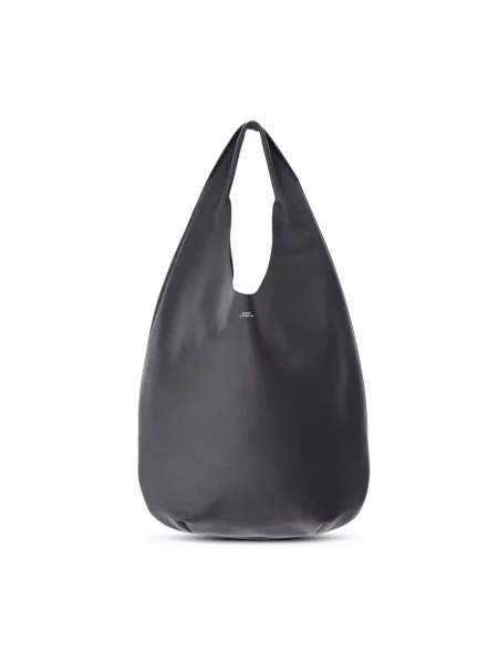 Torebka hobo A.p.c. skórzana czarna