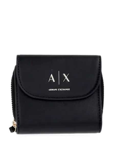 Portofel Armani Exchange cu autograf negru