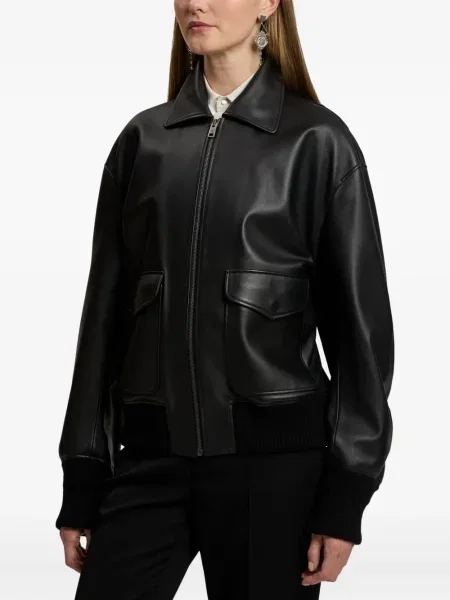 Geanta de piele Ralph Lauren Collection negru