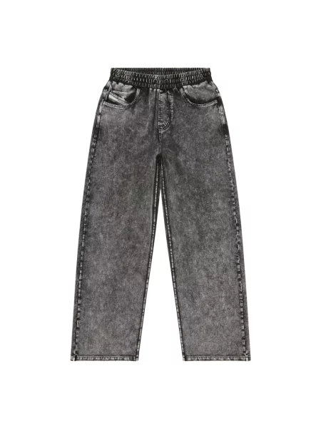 Szerokie jeansy Diesel czarne
