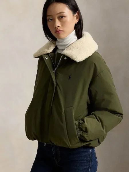 POLO RALPH LAUREN Geacă de puf | shearling verde