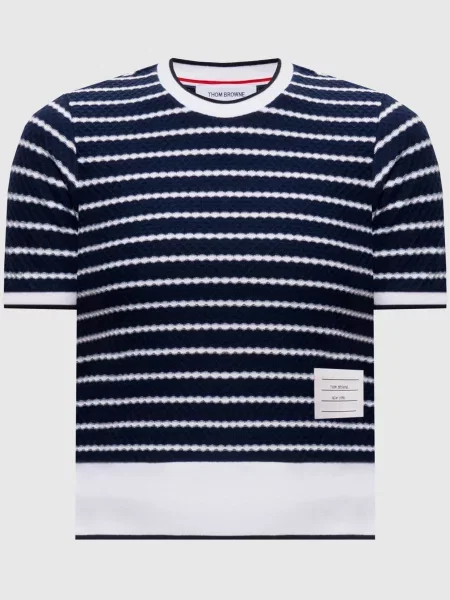 Топ в смужку Thom Browne синій