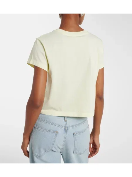 Tricou Agolde din jerseu galben