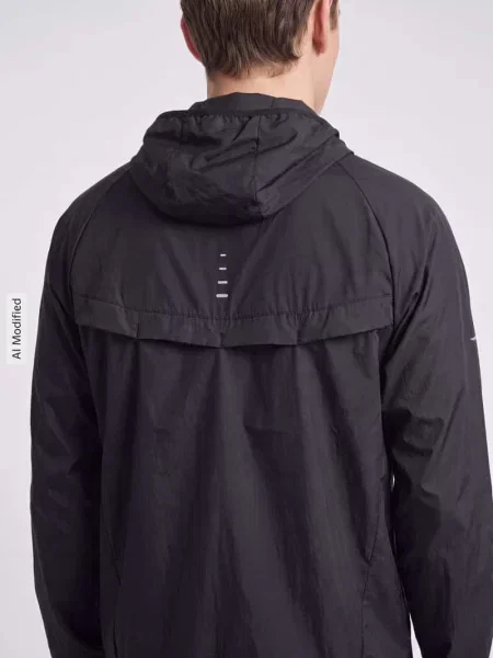 Kurtka treningowa o kroju regular fit z czystej bawełny model STRIDE' Nike Training czarna