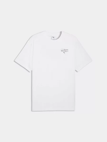 Футболка PUMA Graphic Tee комбінований верх білий