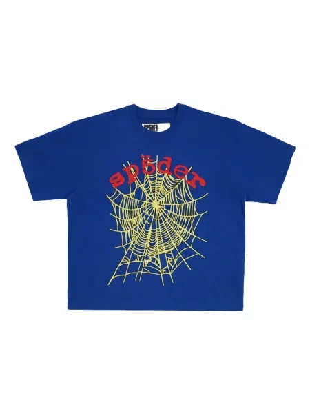 Tricou Sp5der cu autograf albastru