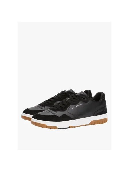 Pánske topánky Tommy Hilfiger Basket Better Mix Lth black čierna