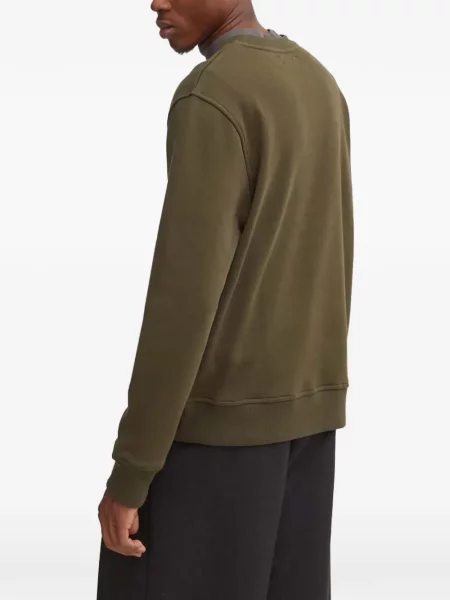 Hanorac crewneck Samsøe Samsøe cu decolteu rotund verde