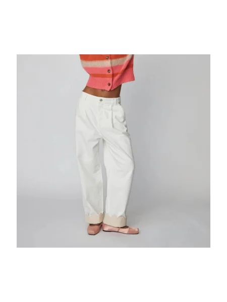 Pantaloni Stella Nova alb