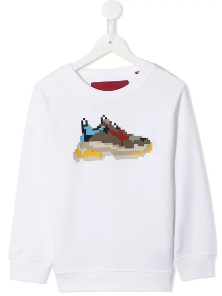 Bluza nierozpinana dziecięca Mostly Heard Rarely Seen 8-bit biała