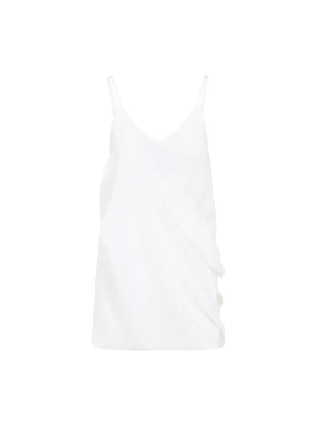 Sukienka maxi Mm6 Maison Margiela biznesowa biała