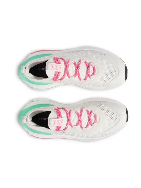 Кросівки Under Armour Phantom 4 White quartz/comet green/super pink білі