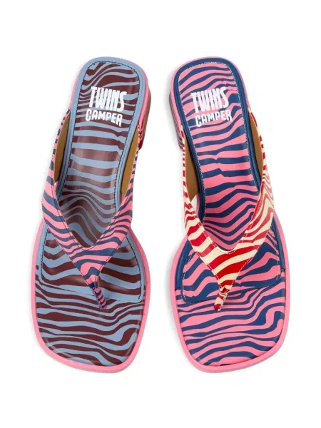 Sandale Camper cu dungi roz
