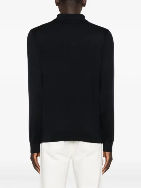 Lung tricou polo Boss albastru
