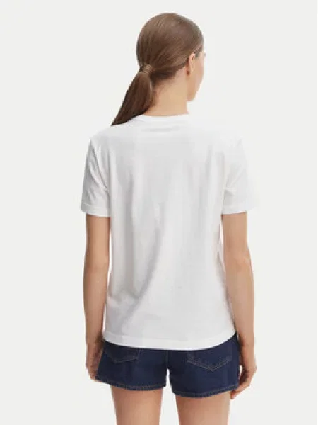 Klasična majica Calvin Klein Jeans s kratkimi rokavi bež