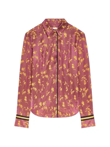 Cămașă Dries Van Noten din jacard violet