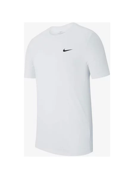 Koszulka damska Nike Dri-Fit Crew Solid z krótkim rękawem S biały