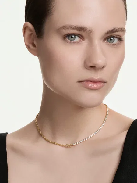 Swarovski náhrdelník dámsky pozlátený so zirkónom MATRIX