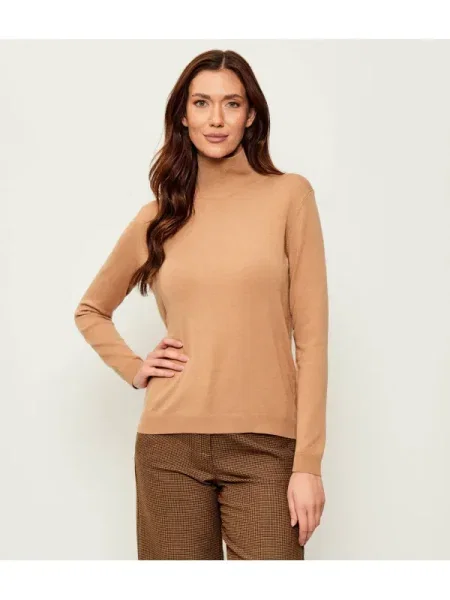 Voiaj pulover Weekend Maxmara de mătase bej