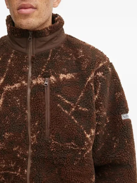Geacă No Problemo din fleece maro