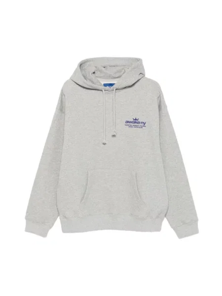 Bluza z kapturem Awake Ny szara