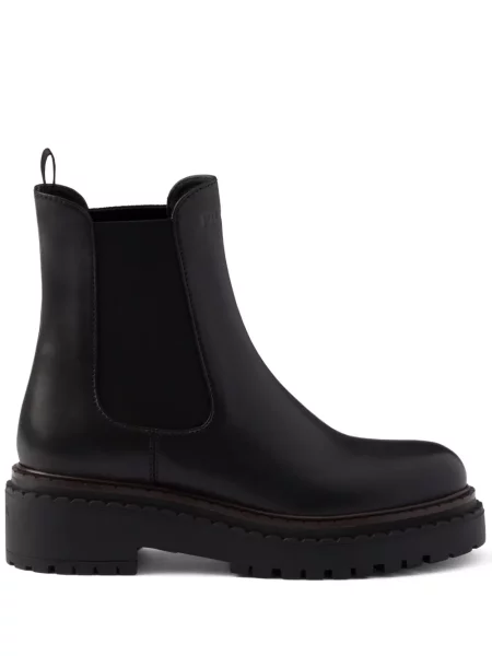 Botine chelsea Prada din piele negru
