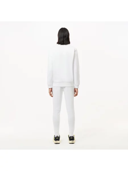 Lacoste Spodnie Polarowe Slim Fit Z Bawełny biały