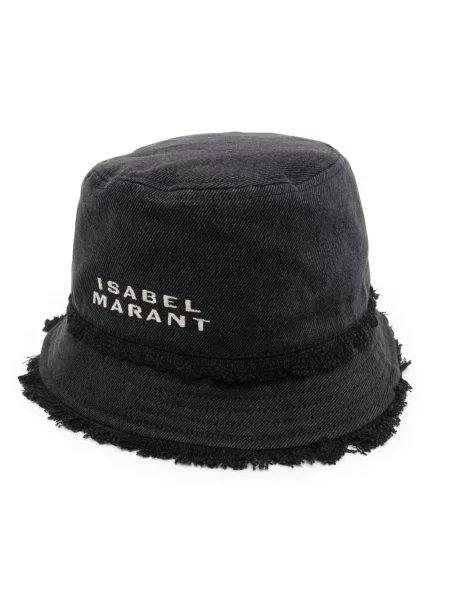 Pălărie Isabel Marant cu broderie negru