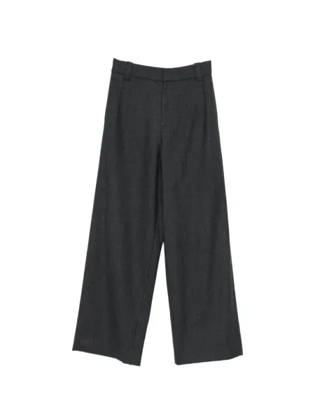 Pantaloni palazzo Ivory Paris cu picior lat gri