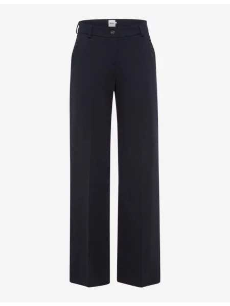 Spodnie materiałowe o kroju regular fit w kant model ‘Maine’ Brax niebieskie