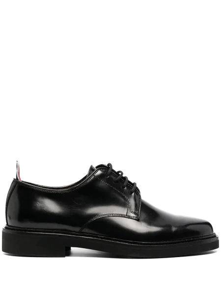 Pantofi loafer Thom Browne cu șireturi din dantelă negru