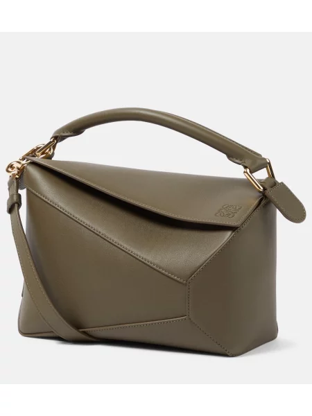 Geanta de piele Loewe din piele verde