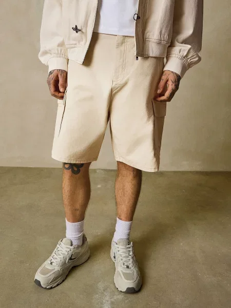 Bershka Cargo nadrágok bézs