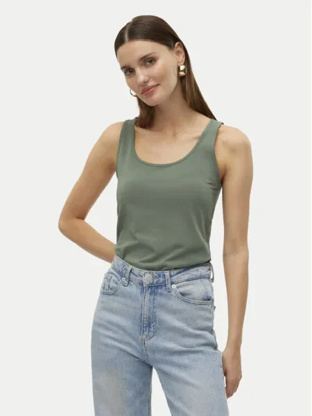 Vero Moda Felső Lulu Regular Fit zöld