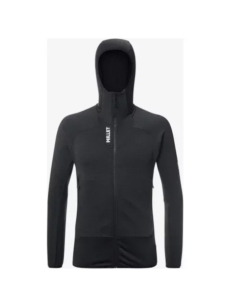 Polar z kapturem Millet Kamet Grid HD S czarny