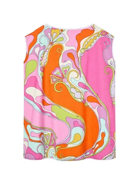 Rochie Pucci cu imagine din material terry roz