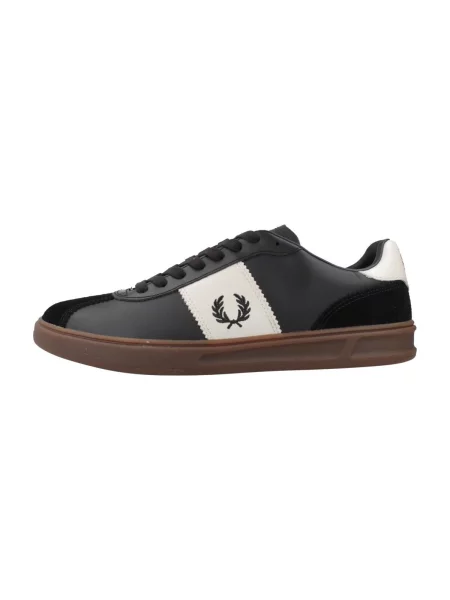 Pantofi Fred Perry din piele de căprioară negru