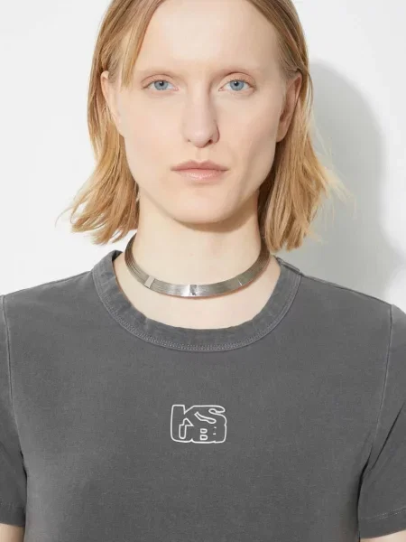 KSUBI Футболка Stacked Baby Ss Tee Charcoal сіра