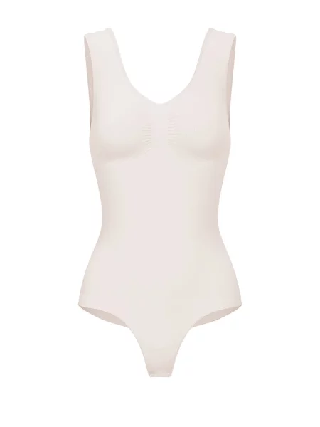 Cfab Alakformáló body Tank Bodysuit Sculpting Shapewear mit String homok