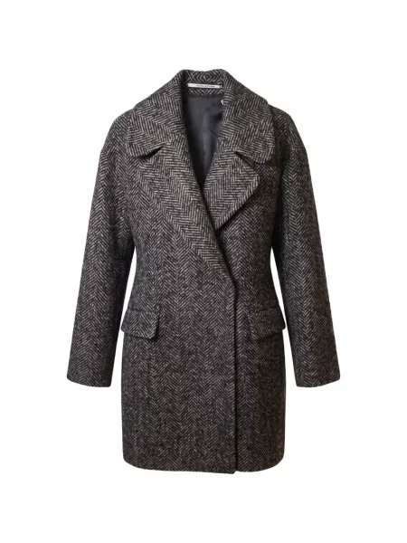 Palton Tagliatore de lână cu model herringbone gri