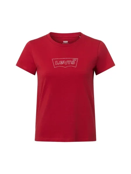 Levi's T-shirt Kobiety jednolity L czerwony