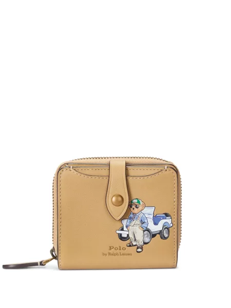 Pletena polo majica Polo Ralph Lauren s vezom visoki struk plava