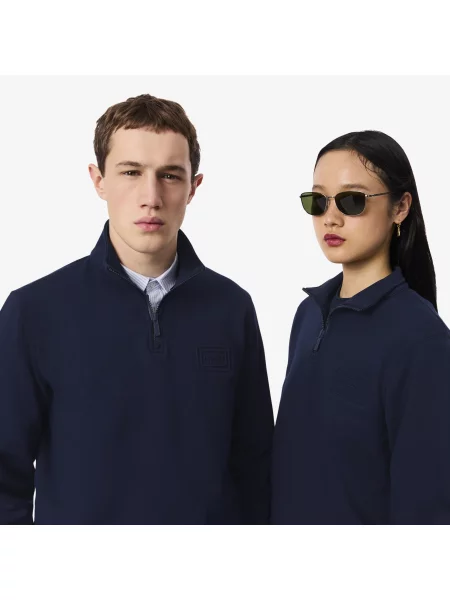 Lacoste Bluza Unisex Half Zip Classic Fit granatowa