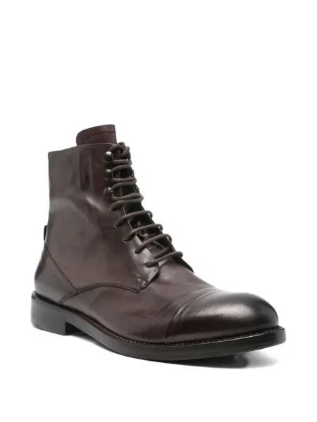 Botine Leqarant cu șireturi din dantelă maro