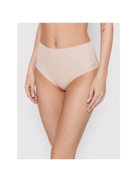 Chantelle Klasične gaćice s visokim strukom Pure Light bež