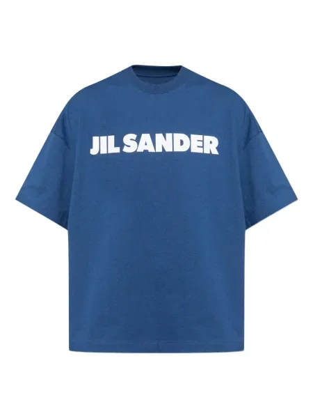 Tricou Jil Sander cu imagine albastru