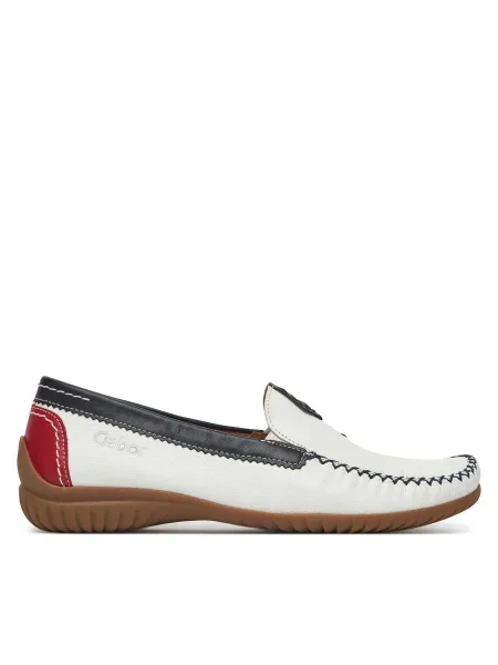 Mocasini Gabor alb