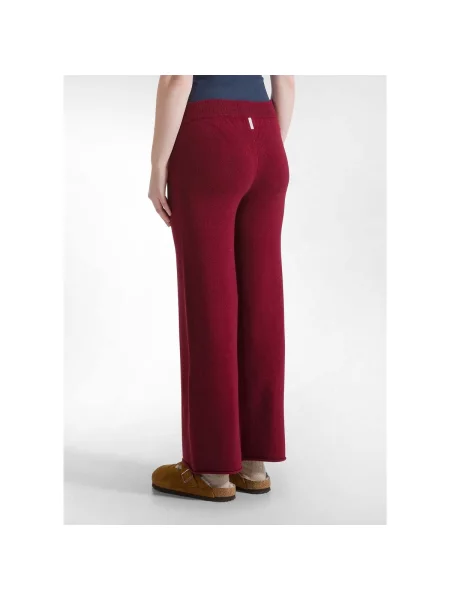 Pantaloni Deha tricotate roșu