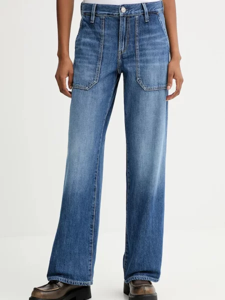 G-Star jeansy medium waist niebieskie