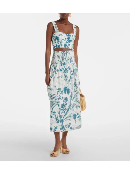Top Erdem de in cu model floral alb